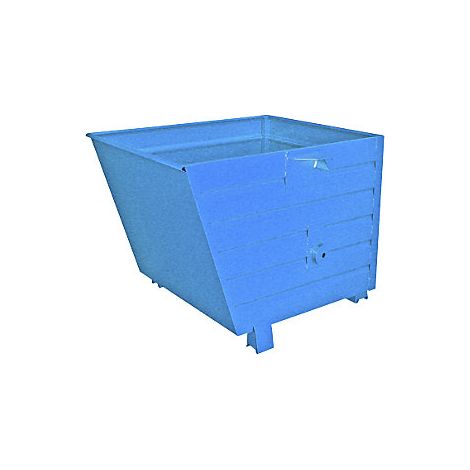Volquete apilable capacidad 0,9 m³ azul RAL 5010