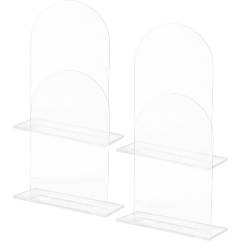 de 4 panneaux en acrylique avec supports en acrylique