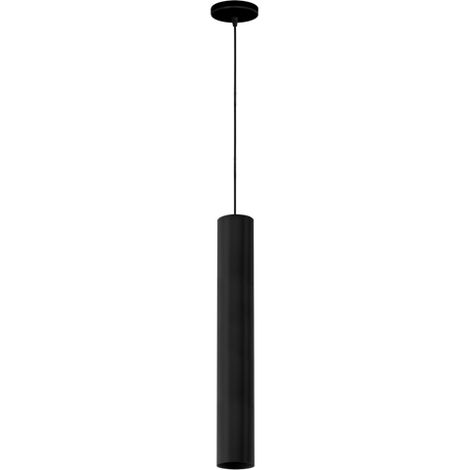 Lampadario Pendel Tube 50 in metallo Nero a sospensione 1 x GU10 Novaline (1/2)
