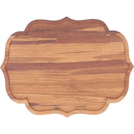 Plateau à thé en bambou, assiette de service, vaisselle de style japonais avec patins de protection, 19,8 x 13,7 x 1,8 cm (1/5)