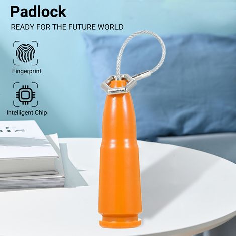 Mini cadenas à empreinte digitale, verrou de porte, cadenas intelligent, verrou de meuble, antivol, cadenas pour bagages de sport, étanche, cadenas à empreinte digitale (1/5)