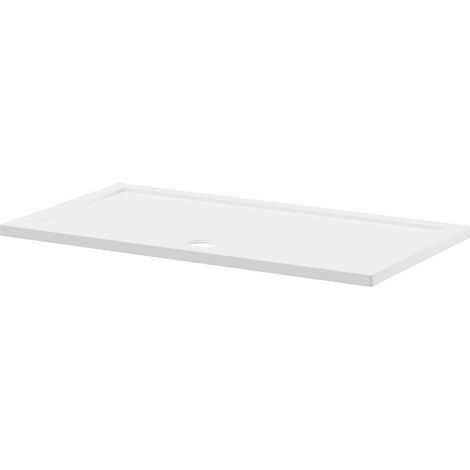 Wholesale Domestic Pearlstone 1400mm x 760mm x 40mm Rectangular Shower Tray (1/4)