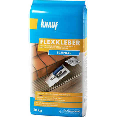 Knauf Flexkleber Schnell 20 kg Fliesenkleber & Baukleber