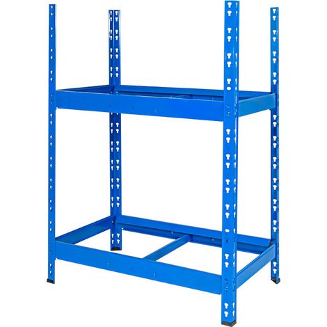 BRB Étagère à pneus, à 2 niveaux, système enfichable, 800 x 500 x 1150 mm l x P x H, pour pneus jusqu'à 680 mm de diamètre (1/3)