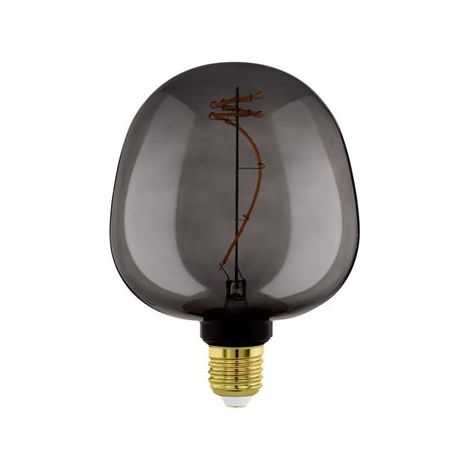 Eglo Iluminación Bombilla LED decorativa, G125 Negra 4W 2000K E27 con filamento (1/5)
