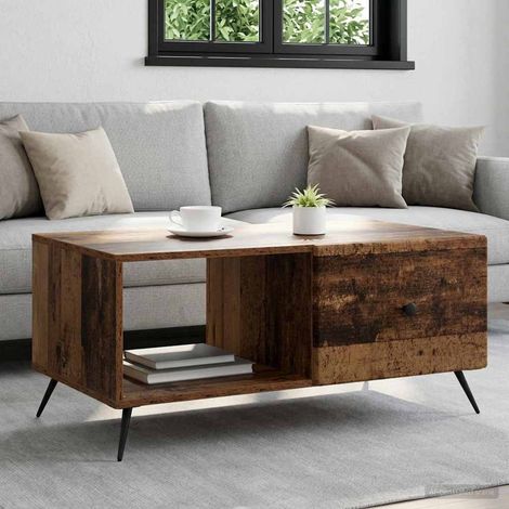 vidaXL Table basse Bois ancien 90 x 50 x 40 cm Bois d'ingénierie (1/5)