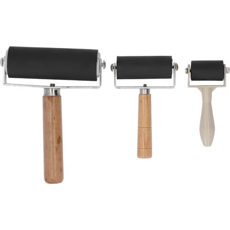 Lot de 3 Rouleaux en Caoutchouc pour Impression, Encre, Tampons, Outils de Bricolage et Artisanat (1/5)