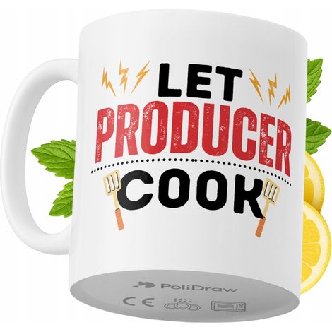 Mug humoristique pour producteur, avec un texte amusant et un design graphique original. Idéal pour les anniversaires, les fêtes et les occasions spéciales. Mug premium pour la maison, le bureau et le (1/5)