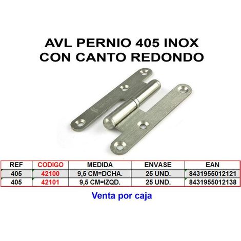 AVL PERNIO 405 9.5 mm CANTO REDONDO DERECHO NIQUEL 403NM (1/2)
