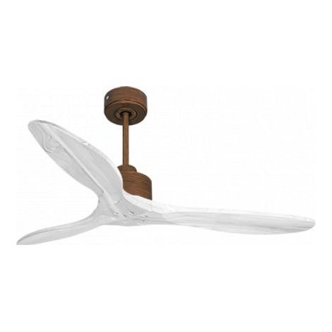 Modulo Slim de Klassfan - Ventilateur de plafond et destratificateur moteur DC marron et pales bois blanc 25 à 40 m² (1/5)