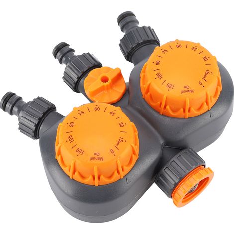 Gartenbewässerungsregler G3/4'' mit mechanischem Zeitschaltuhrventil für Doppelkopfbewässerung (1/5)