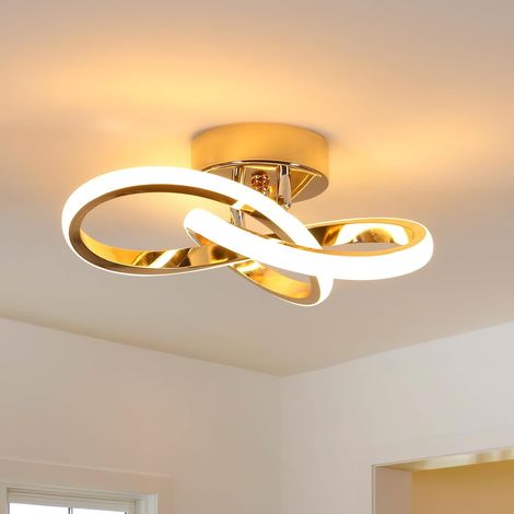 COMELY Plafonnier LED Moderne, 22W 2500LM Luminaire Plafonnier LED Design Forme de Trèfle, Lampe LED Plafond pour Chambre Couloir Cuisine Salle de Bain, Blanc Chaud 3000K [Classe énergétique E] (1/5)