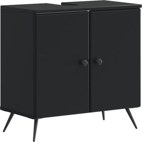 Waschbeckenschrank BREDA Schwarz 59,5 x 31,5 x 59 cm vidaXL (1/5)