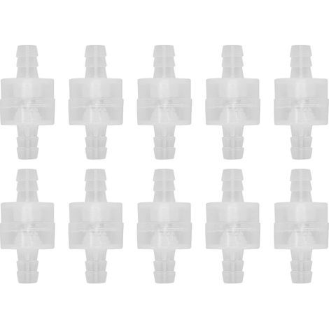Einweg-Steuerventil, durchscheinender, federbelasteter Wasserabsperrschlauch für die chemische Industrie, 8 mm/0,3 Zoll, 10 Stück (1/5)