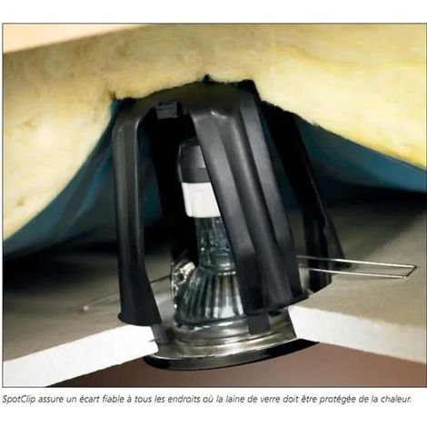 Spot da interno Hellermanntyton spotclip-i resistente fuoco 90 mm
