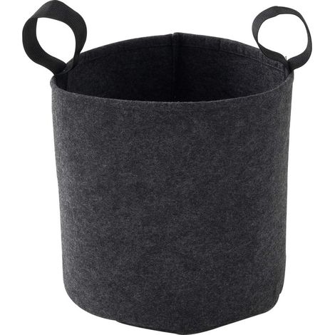 Sac plantation feutre géotextile ø 25 cm 12,3 L Gris Anthracite - Bag 4 Plant (1/4)