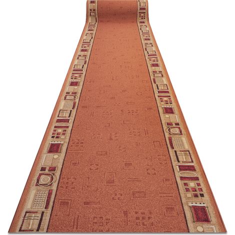Läufer Antirutsch JENA rot 100cm orange 100x200 cm