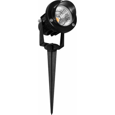 Proiettore LED da Esterno FADE 5 Beneito & Faure 2200K 45 gradi, Faretto orientabile in Alluminio Nero Opaco per Illuminazione Facciate