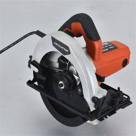 Scie circulaire portative 7 pouces avec laser, coupe bois précise, électrique 220V, angle réglable, 1050W, outil de menuiserie professionnel (1/5)