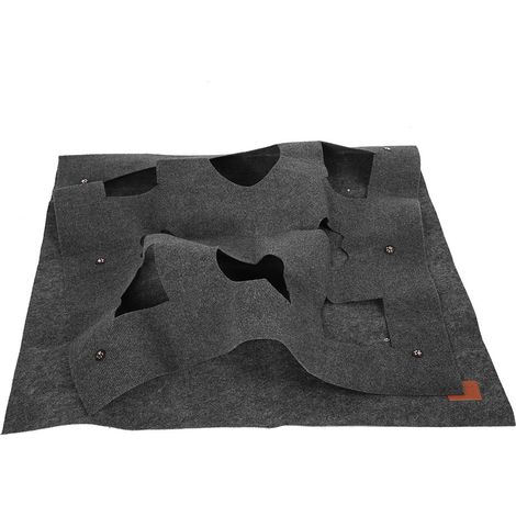 Tapis de Jeu pour Chat - Gris Foncé - Base Thermique en Polyester Ignifuge et Alliage, 2x1m, Antidérapant, Interactif (1/5)
