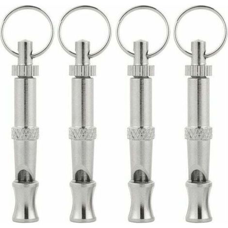 Silbato ultrasónico para perros de 4 piezas, silbato de alta frecuencia, silbato ultrasónico ajustable para entrenamiento, para corregir ladridos, para que los perros se sienten y para llamarlos. (1/4)