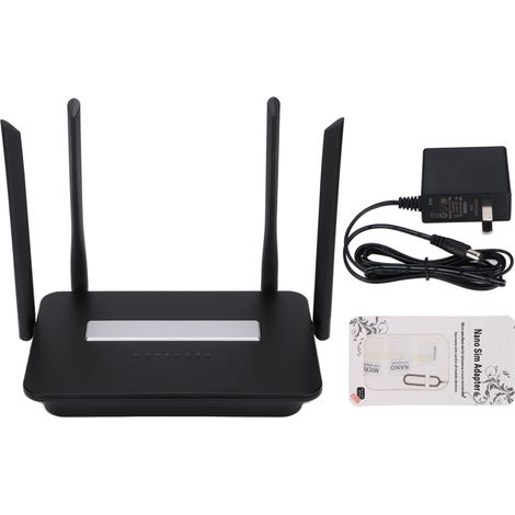4G-WLAN-Router, 300 Mbit/s hohe Geschwindigkeit, starkes Signal, geringe Latenz, Plug & Play, US-Stecker 100–240 V