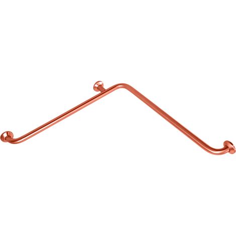 Presto Barra de apoyo ángulo horizontal inox cobre envejecido (1/2)