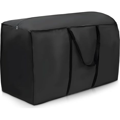 [NEVER USED] Waterproof Garden Furniture Cushion Storage Bag, 210D Oxford Fabric Outdoor Storage Cover Waterproof UV Protection Patio Furniture Protector (116x47x51cm)