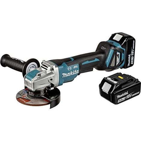 Makita DGA519RTJ Amoladora Angular Inalámbrica 125 mm Azul Negro (1/4)
