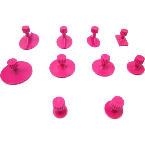 Paintless Débosselage Réparation, 26 pièces onglets d'extracteur de débosselage sans peinture ensemble d'outils de réparation de bosses, onglets de traction de débosselage de carrosserie de voiture (1/4)