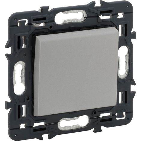 Conmutador VALENA NEXT 1P 10A aluminio  LEGRAND 741340 (1/3)