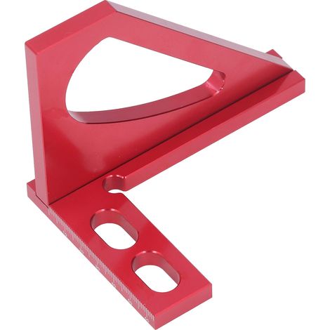 45/90-Grad-Messführung aus Aluminium zum Nuten, Anreißwerkzeug für Holzbearbeitung, Gehrungslehre (1/5)