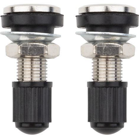 2 Pièces Voiture Moto Pneu Valve Tubeless Potence en Métal avec Capuchon Anti-poussière (1/5)
