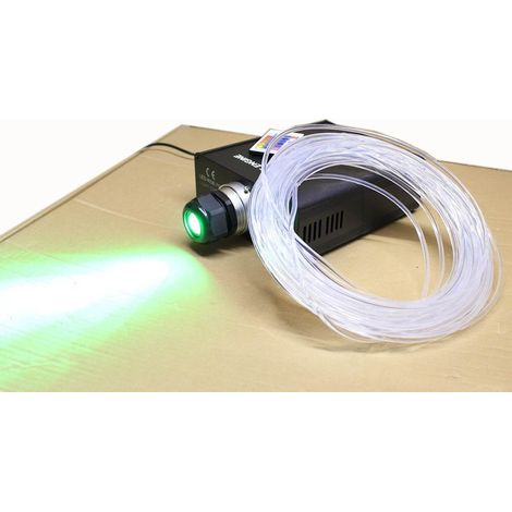 Fibra kit óptica 25 metros RGB de neón de 45w "Lado iluminado" para piscinas, estanques