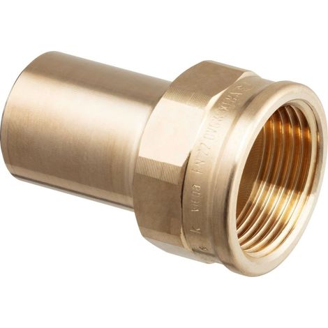 Viega Profipress Sanpress-elemento a innesto, d 18mm, Rp 3/4 bronzo rosso o bronzo al silicio modello 2212.1, 287108