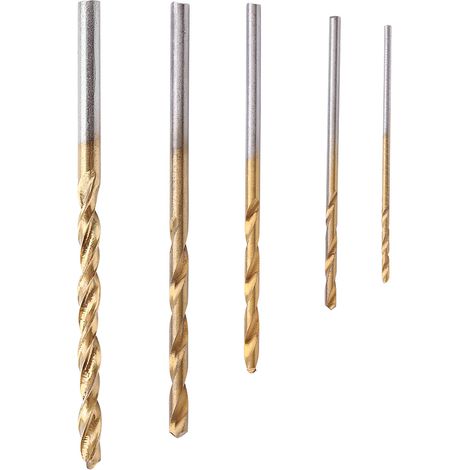 50 Mini-Bohrer aus titanbeschichtetem HSS mit geradem Gewinde (1/5)