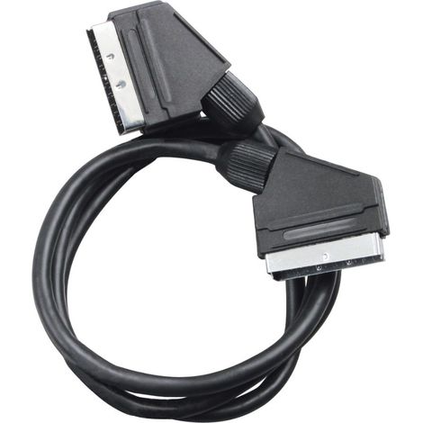 CAVETTO COASSIALE TV CON 2 SPINE SCART A 21 POLI