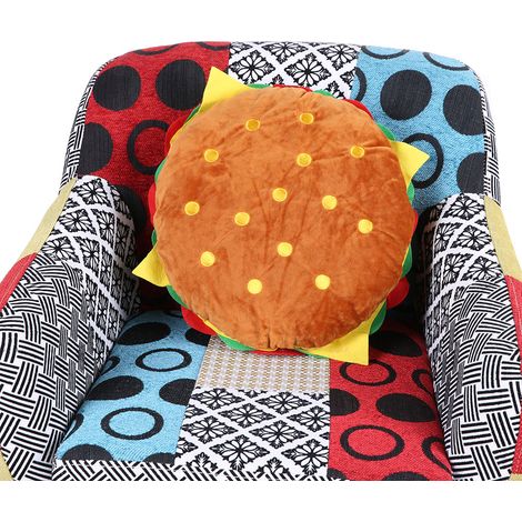 Coussin Décoratif Burger Moelleux pour Enfants et Canapé - Coussin Lombaire (1/5)
