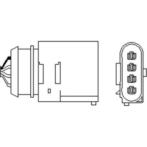Sonde lambda Magneti Marelli 466016355061 SEAT 03D906265A