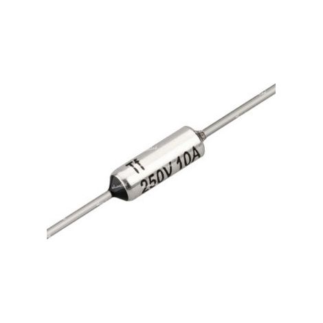 Fusible Termico 128ºC 10Amp Axial TZ-D-128
