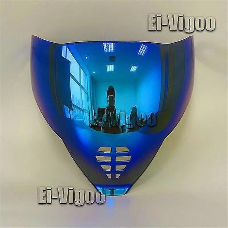 Visière de protection Icon Airflite - Écran facial miroir Fliteshield pour casques Airflite - Écran facial de remplacement pour casques Icon Airflite - Couleur : Bleu (1/4)