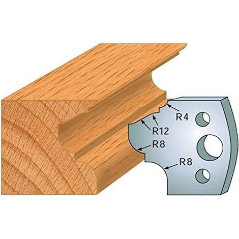 Jeu de 2 Fers Profilés Acier HT 40 x 4 mm - N°089 Moulure - Outil de menuiserie - Diamwood