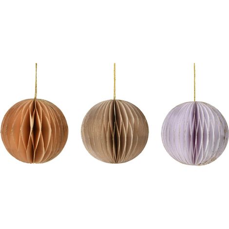 Rebecca Mobili Hängende Kugelornamente für Weihnachtsbaum 12 Stück Ø 8 cm
