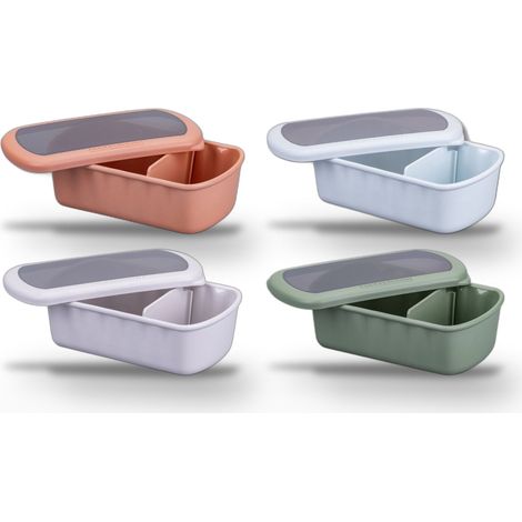 Lot de 4 Lunchbox à compartiment réglable 1L Fackelmann Storage (1/5)