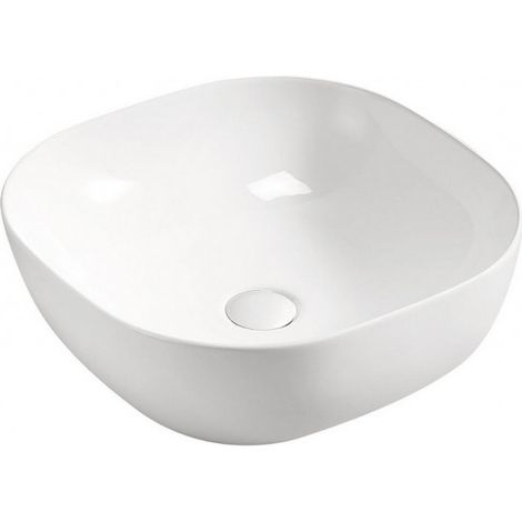 Vasque en céramique Smile - 41 x 41 x 15 cm - Blanc - Livraison gratuite (1/4)