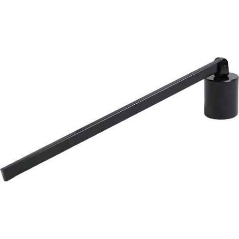 Abat-jour noir élégant en acier inoxydable, sûr et stylé, convenant à tous types de bougies. (1/5)