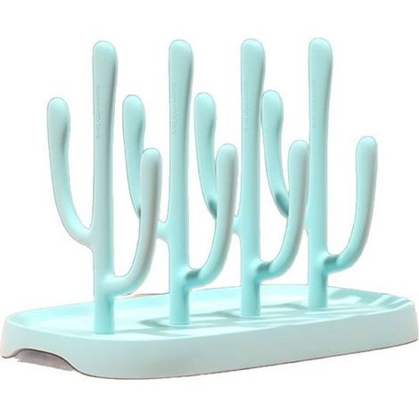 Portabottiglie/scolapiatti da cucina, con base removibile, per asciugare articoli per bambini, 25 x 14 x 19 cm (1/5)