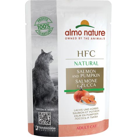 Almo Nature HFC Naturel Sachet de 55 g - Saumon et Potiron