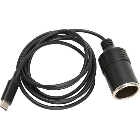 Adaptateur USB-C vers allume-cigare 4,9ft, 15V3A 45W, câble stable pour voiture, chargeur de véhicule longue distance. (1/5)