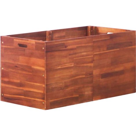 Medilla de flores de jardín alto 100x50x50 cm acacia madera (1/5)